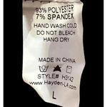 Hayden LA Large Dress Western Rust Red Blue Plaid Flannel Lace Up 3/4 Sleeves Photo 8