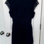 Bar III  Black Smocked‎ Waist Mini Dress Women's Size 2XL Photo 0