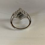 SOLID WHITE GOLD GENUINE DIAMOND .67 CTW INVISIBLE SET PRINCESS CUT RING (7) Photo 9