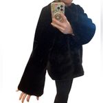 Lulus faux fur dress coat like new Black Size L Photo 1