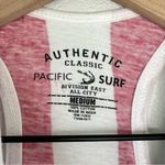 Authentic Classic Pacific Surf American Flag Tank Top Sz M Cropped 100% Cotton Red Size M Photo 4