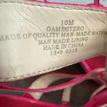 Nine West  Hot Pink Vegan Leather Strappy High Heel Sandals Stiletto Sz 10 Womens Photo 6