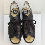 Fly London Leather Lace-Up Wedge Sandals YLFA – Black – Size 40 (US 9-9.5) Photo 2