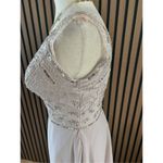 Adrianna Papell pink made of honor bridesmaid dress fancy classy elegant maxi Photo 2