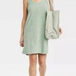 A New Day  Women’s Green Terry Mini Tank Shift Swim Cover Dress Photo 5