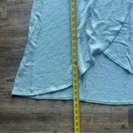 Caution to the Wind  Women's Short Sleeve Striped Turquoise Blue Dress Size M Photo 5