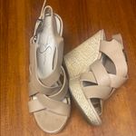 Jessica Simpson  Beige Strappy Wedge Heels Photo 1