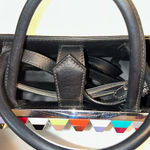 Fendi  Vitello Baltico Dolce Studded Petite
2Jours  Multicolor Black Tote Bag Photo 3