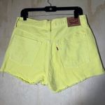 Levi's Levi’s 501 Women’s High-Rise Cutoff Denim Shorts Yellow Size W30 Photo 6