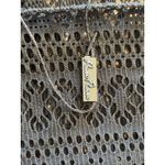 Power Flower Black Open Knit Swim Beach‎ Cover Up Resort Lounge Travel Medium Photo 5