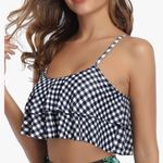 Tempt Me swim too ban-do style checkered black and white XL new Photo 12