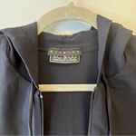 S.C. & Co Vest Navy Hooded Sleeveless Full Zip Vest Dressy/ Work/ Office M EUC Blue Size M Photo 1