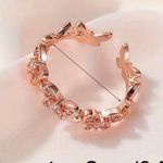 Elegant Butterfly Shaped Open Adjustable Rose Gold Ring Photo 2