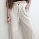 Free People Beach Ribbed Cream USA Joggers Photo 1