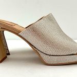 Jeffrey Campbell Caviar Silver Rhinestone Embellished Platform Heel Women's 10 Photo 3