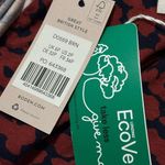 Boden Ruched Front Jersey Knit Midi Dress Spiced Apple Abstract Camo US Size 2P Blue Photo 6