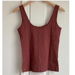 SKIMS  Cotton Jersey Tank in Redwood, Size Large Photo 5