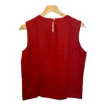 Quince  100% European Linen Tank Chile Red Size Small Classic Quiet Luxury NWT Photo 4