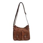 Spikes & Sparrow Brown Leather Shoulder Bag Purse Medium Crossbody 13”H x 11”L Photo 2
