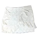 Tularosa Revolve Hannah White Ivory Ruffle Faux Wrap Cotton Mini Skirt Large Photo 2