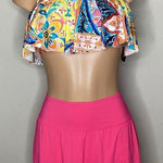 La Blanca New.  floral skirted bikini. Large. Retails $169 Photo 0
