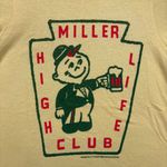 Miller High Life Club Cheers Champaign of Beers Crop Top L Yellow Size L Photo 1