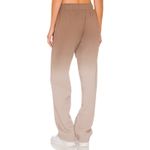 Alo Yoga Alo High Rise Straight Leg Ombre Sweatpants in Gravel Sandstorm Brown XS Photo 1