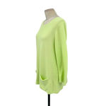 Lisa Todd‎ Neon Lime Green Pocket Front V Photo 3