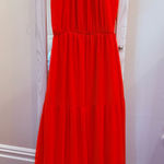 AQUA  Orange Maxi Dress Photo 0