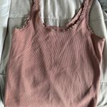 Wild Fable Mauve Lace Sided Tank Top Photo 0