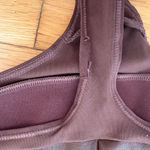 SKIMS  Faux Leather High Neck Bodysuit in Brown Size S Photo 5