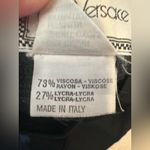 Versace Gianni Black Bodycon Mini Skirt with Yellow Accent Hem Made in Italy Photo 4