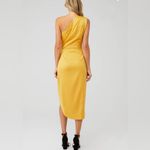 Elliatt  Cassini Satin One-Shoulder Dress in Tumeric Photo 1