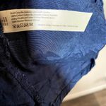 Free People Lottie Long Sleeve Minidress In Navy Eyelet Scalloped Blouson XSmall Photo 5