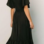 Baltic Born  Lovell Black Smocked Midi Dress Photo 1