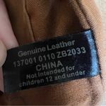 Fossil VTG  Genuine Leather Brown Crossbody Bag Tan Satchel Zip-Top Key Charm Y2K Photo 10