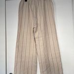 Reformation  Olina Striped Linen Straight Leg Pants Photo 4