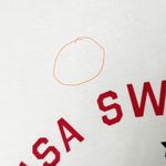 J.Crew Factory Top Womens USA Swimming Graphic T-Shirt White 100% Cotton Small Photo 8