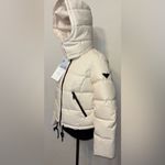 Roxy $160 NWOT Ellie Short Crop Puffer Jacket Buttercream L Photo 2