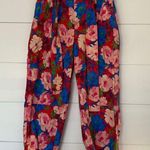 ZARA  Women’s Medium Floral Pants 100% Cotton Photo 0