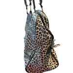 Guess  Animal Print Bowler Bag Satchel Black White Purse‎ Handbag G Logo Photo 3