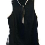 Victoria's Secret VSX Sport Women's M Black Sleeveless Zip Polo Top with Bra Photo 0