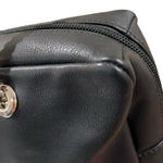 Furla Black Leather Shoulder Bag with Silver Chain Strap EUC Photo 11