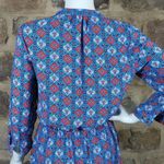 Daniel Rainn Blue Dress Woman's Size Small Lightweight Lined Pattern Photo 7