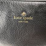 Kate Spade  New York Larchmont Avenue Black Pebbled Leather Penny Tote Purse Photo 6