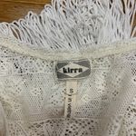 Kirra Lace Fringe Tank Top Womens Small Ivory White Sleeveless Crochet Festival Photo 2