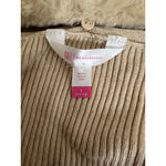 No Boundaries NEW Y2k Fur Collared Beige Ribbed Cardigan Faux Fur Photo 5