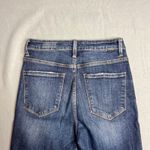 Risen Jeans High Rise Flare Ankle Crop Jeans Size 5 / 27 Distressed Frayed Hem Blue Photo 5