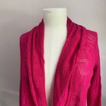 Ralph Lauren Lauren Lightweight Open Front Knit Hot Pink Cardigan Size S Photo 8