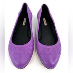 Bottega Veneta Intrecciato Woven Purple Leather Ballet Ballerina Flats EU 35 Photo 9